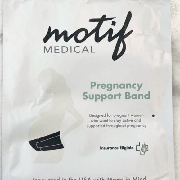 Medium Motif Medical Pregnancy Support Band White - Picture 1 of 3